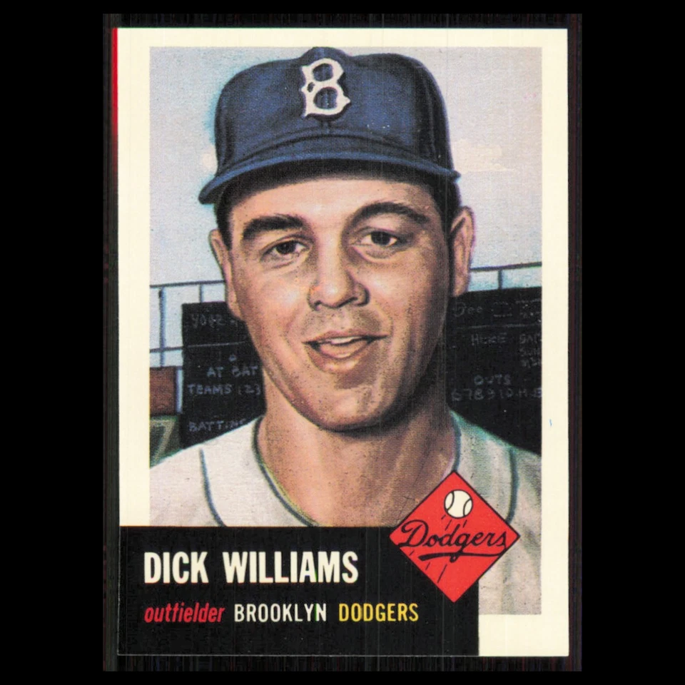 Dick Williams #125 1991 Topps Archives 1953 Brooklyn Dodgers Baseball Card MLB - Image 1 of 3