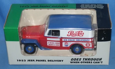 Camión de reparto SpeCast Pepsi Cola 1953 Jeep Willys panel Liberty Classics 1:25 Foto 1 de 2