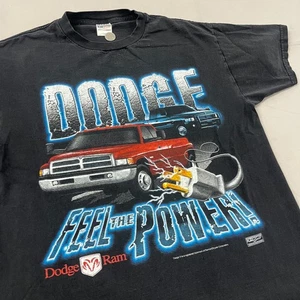 Camiseta negra vintage Dodge Ram 'Feel The Power' talla L - Imagen 1 de 12