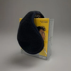 180s Original Behind-The-Head Collapsible Ear Warmer Black Unisex One Size NIB - Picture 1 of 6