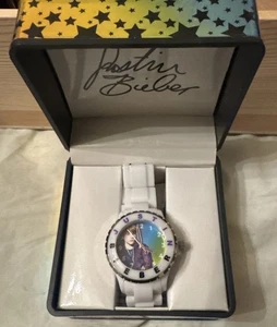Justin Bieber Watch 2011 Bravado White New In Box - Picture 1 of 4
