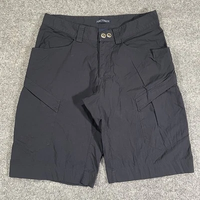 Arc'teryx Rampart Nylon Hiking Cargo Shorts Mens Size 30 Black Outdoor Gear Y2K - Image 1 of 4