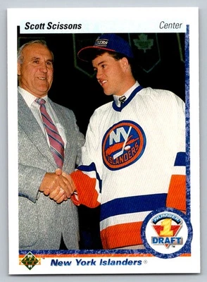 1990-91 Upper Deck #357 Scott Scissons Rookie Card New York Islanders - Image 1 of 2
