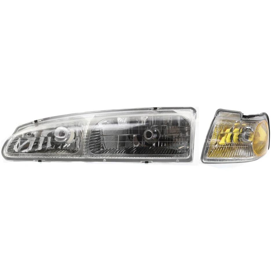 Kit de faros para Ford Thunderbird LH 96-97 1996-1997 Cougar lente transparente halógena Foto 1 de 4