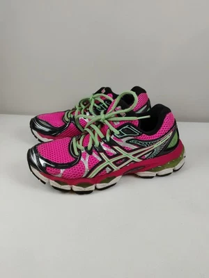 Zapatillas ASICS para mujer talla 7,5 rosa negro gel-Nimbus 16 retro para correr Y2k Foto 1 de 4