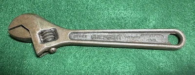 "Llave ajustable vintage Crescent Tool Co. 8"" óxido negro - Jamestown Nueva York EE. UU." Foto 1 de 4