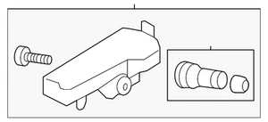 Genuine Subaru Tire Pressure Monitoring System (TPMS) Sensor 28103FL020 - Picture 1 of 2