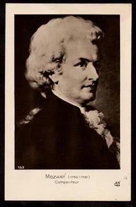 Una foto real retrato mozart compositor postal - Imagen 1 de 1
