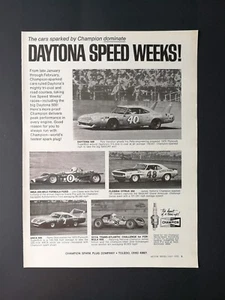 Vintage 1970 Champion Spark Dayton Speed Week - Full Page AD - Picture 1 of 1