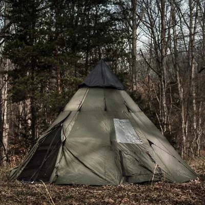 BattlBox Tupik 2-Person Camping Tent Teepee w/ Ventilation & Bug Protection - Image 1 of 4