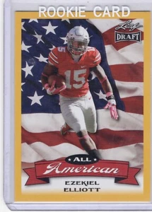 2016 Leaf Draft All American Ezekiel Elliott RC Ohio State Buckeyes #AA-06 - Picture 1 of 2