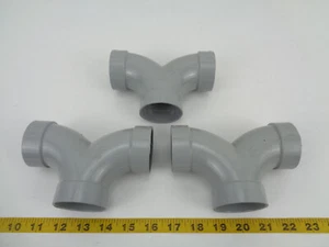 3 Stück Neu 3-Wege 90° Winkel PVC Fitting Impfstoff 5515 für Zentralstaubsauger Art.-Nr. M - Bild 1 von 8