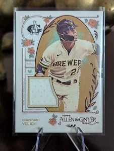 Christian Yelich Relic 2024 Allen & Ginter Game Used Memorabilia - Picture 1 of 2