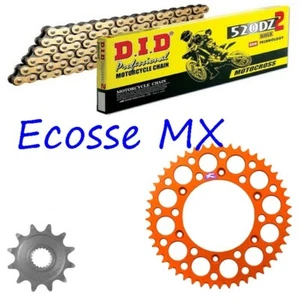 KIT PIGNONE ARANCIONE RENTHAL CATENA RENTHAL KTM SX200 EXC200 XC200 DID DZ - Foto 1 di 1