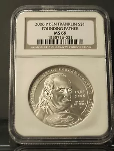 2006 P BEN FRANKLIN MS 69. NGC - Picture 1 of 1