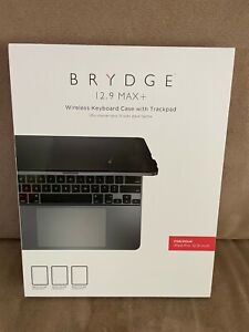 Brydge 12.9 Max+ Wireless Keyboard Case for iPad Pro 3rd, 4th & 5th Gen - Gray