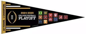 2024-2025 College Football Playoff CFP Field Pennant - Picture 1 of 1