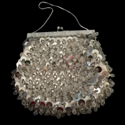 RARO BOLSO CON CUENTAS CADENA SERPIENTE MADREPERLA MISTER ERNEST SIMON VINTAGE AÑOS 60 Foto 1 de 4