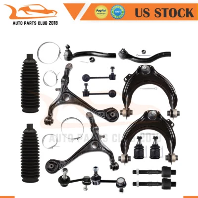 For Acura TSX 16Pcs Complete Front Control Arms Tie Rods Rack and Pinion Bellow - Image 1 of 4