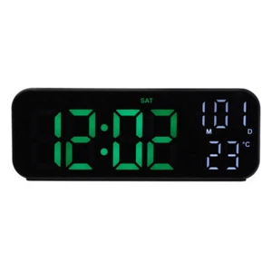 Electronic Alarm Clock Thermohygrometer LED Digital Clocks Bedside - Picture 1 of 12