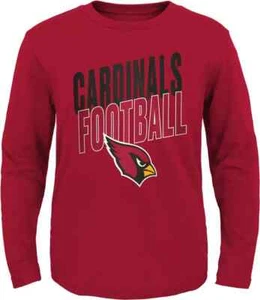 NFL Team Apparel Youth Arizona Cardinals Showtime Color T-Shirt, Red, Sz M-10/12 - Picture 1 of 1