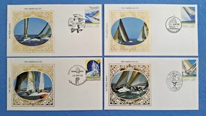 SET OF 4 BENHAM AMERICA CUP FIRST DAY COVERS - 28th January 1987 FREMANTLE - Bild 1 von 5