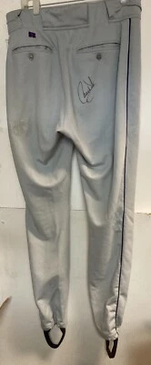 Larry Walker autographed game worn pants 1997 Road MVP Season Rockies COA - Image 1 of 4