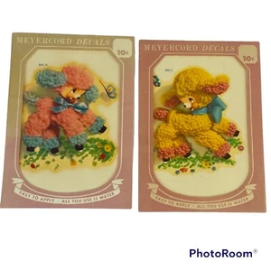 Lot of 2 Vintage Meyercord Decorative Transfers Nursery Rhymes Lamb Decal Sheets - Picture 1 of 7