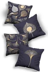 Kissenbezug 45x45 4er Set Premium Quality Raschelstoff Beidseitig Bedruckt OVP - Bild 1 von 6