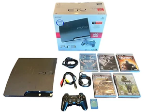 Sony PlayStation 3 PS3 160GB Console W/ Box CECH-2501A 5 CALL OF DUTY GAMES - Picture 1 of 11