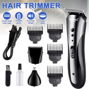 3 in 1 Rechargeable Beard Nose hair Cut Clipper Shaver Machine Kit Trimmer set - Picture 1 of 17
