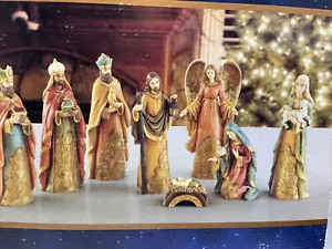 Deluxe Nativity Set Robert Stanley The Promise Of Christmas Scripture 2011 - Picture 1 of 11