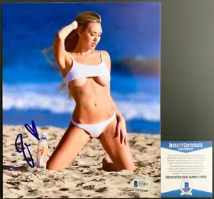 Bikini Jules Liesl Firmato 8x10 Foto C Autografo Sexy Modello BAS COA - Foto 1 di 1