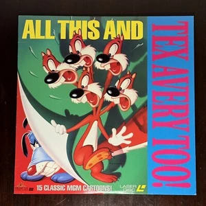 All This And Tex Avery Too! Laser Disc 15 Classic MGM Cartoons (1992) Vintage - Picture 1 of 10