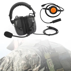 C5 Adjustable Noise Cancelling Headset 6-Pin U94 PTT For TH-D7 TH-F6 TH-K2 TH-21 - Zdjęcie 1 z 17