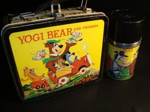 1963 Hanna Barbera Yogi Bear & Friends Brotdose mit Thermoskanne - #11 - Bild 1 von 14