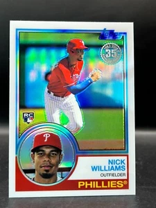 2018 Topps Series 2 Silver Pack Chrome Refractor Base #69 Nick Williams - Picture 1 of 2