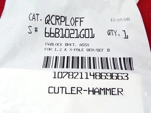 EATON CUTLER MARTILLO QCFPLOFF DISPOSITIVO CANDADO BLOQUEO SOPORTE TIJERA O CANDADO - Imagen 1 de 4