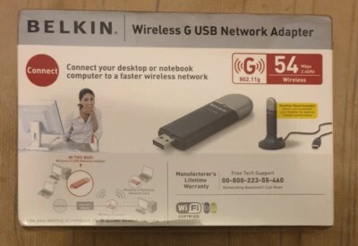 Belkin Wieless G USB Network Adapter - Image 1 of 2