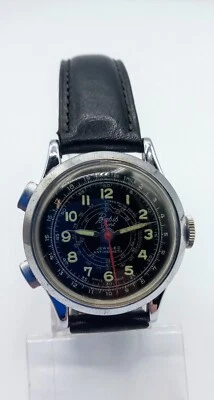 Orologio BASIS "Sport" Chrono Stop 50"-17J-Military- Vintage Watch Foto 1 de 4
