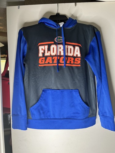 VETEMENTS University Of Florida Gators Hoodie Adult Small Blue & Gray Pullover Sweatshirt