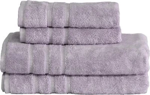 Luxury Turkish 4pc Towel Set 30X58 16X30 Lavender Aura Oversize 700 GSM - Picture 1 of 4