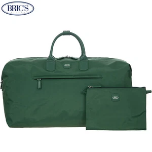 BRIC'S POSITANO large emerald green nylon &leather travel / weekend / duffle bag - Picture 1 of 11