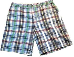 Tommy Hilfiger Casual Shorts Mens 36 Plaid Golf Beach Cocktail Boating Sailing - Picture 1 of 16