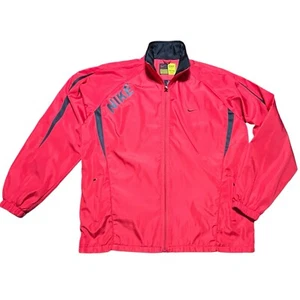 Chaqueta cortavientos Nike Air Max roja negra XXL para hombre - Imagen 1 de 13