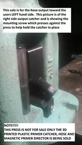3D Printed Upgrade Primer Catcher Left side output for the RCBS JR2 Press Only - Picture 1 of 1