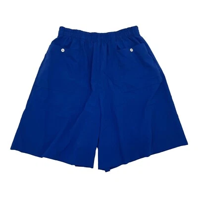 Pantalones cortos vintage años 80 Cape Cod ropa deportiva tenis culotte bolsillos azul cobalto grandes Foto 1 de 4