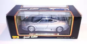 Hot Wheels Metal Gray Die-Cast 1/18 Scale Maserati Quattroporte Model Car NIB - Picture 1 of 7