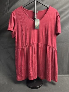 OFEEFAN Stretch Strick Shirt Damen XXL rot NEU - Bild 1 von 6