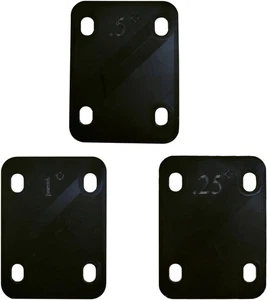 Guitar Neck Shims 3Pcs 0.25°, 0.5°, and 1°Degree Nylon Gasket for Guitar and Bas - Picture 1 of 12